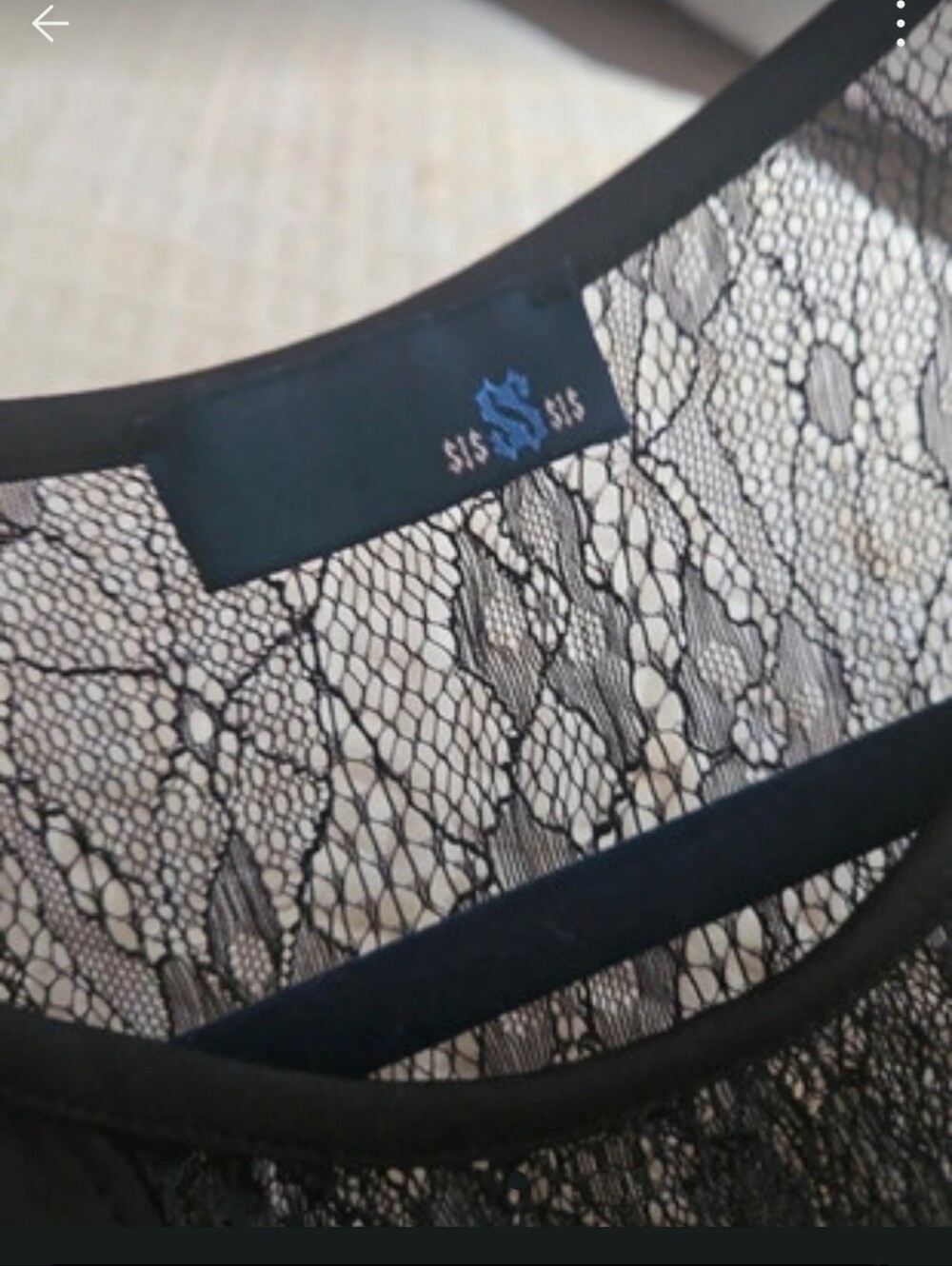 Sis Sis Black Lace Fit & Flare Skater Dress | See Measurements - Picture 3 of 3